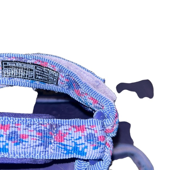 Girls kids Teva infant hurricane purple sandals waterproof youth size 3 3Y - Picture 5 of 5